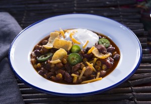 Tiffani Thiessen's four bean chili. | COURTESY THE COOKING CHANNEL